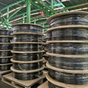 SS316 Seamless Coiled Tubing, PVC Coated , 6.35mm OD